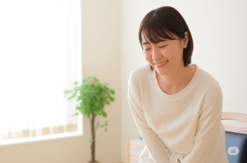 小田原市の女性専門整体で自律神経をを改善した女性の笑顔