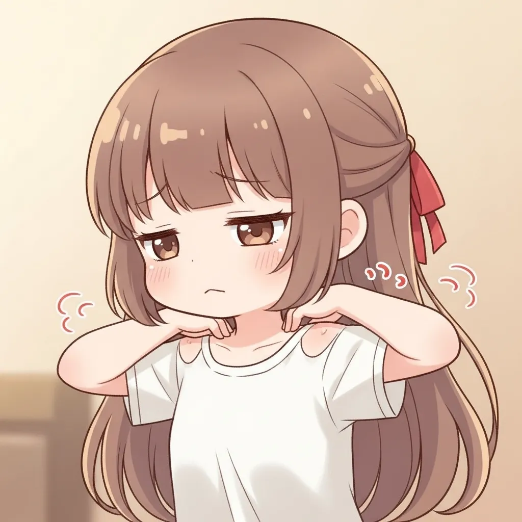 緊張型頭痛のセルフケアイラスト